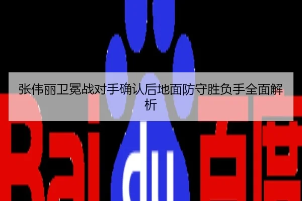 张伟丽卫冕战对手确认后地面防守胜负手全面解析